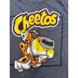 Cheetos Chester Cheetah Graphic T-Shirt Men's Large Gray Short Sleeve Mad Engine